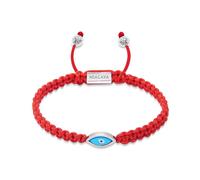 Nialaya, Homme, Accessoires, Gris, Taille: XL Men's Red String Bracelet with Silver Evil Eye