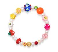 Nialaya, Homme, Accessoires, Jaune, Taille: 2XL Men's Berry Pearl Bracelet with Assorted Beads