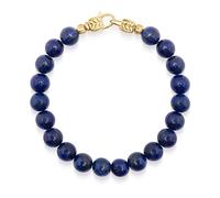 Nialaya, Homme, Accessoires, Jaune, Taille: M Blue Dumortierite Healing Bracelet with Gold Lock
