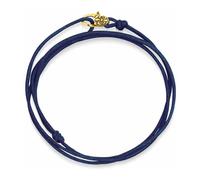 Nialaya, Homme, Accessoires, Jaune, Taille: ONE Size Navy Wrap-Around String Bracelet