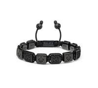 Nialaya, Homme, Accessoires, Noir, Taille: XL Men's Ceramic Flatbead Bracelet in Black