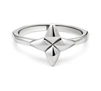 Nialaya - Star Sterling Silver Ring - Homme - Accessoires - Gris - Taille: 68 MM