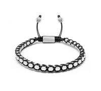 Nialaya - String Box Chain Bracelet - Homme - Accessoires - Gris - Taille: 2XL