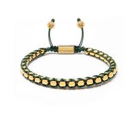Nialaya - String Box Chain Bracelet - Homme - Accessoires - Jaune - Taille: M