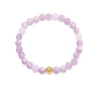 Nialaya - Women's Wristband with Amethyst Lavender and Gold - Femme - Accessoires - Jaune - Taille: S