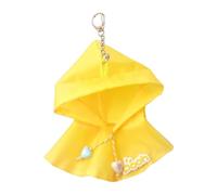 niannyyhouse 10 cm ~ 15 cm en peluche vêtements de poupée imperméable poupée poupée habiller pendentif (jaune)