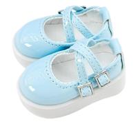 niannyyhouse BJD Chaussures brillantes pour poupée articulée 1/6 et 1/4 - Accessoires de déguisement - Bleu - Pour poupée BJD 1/4