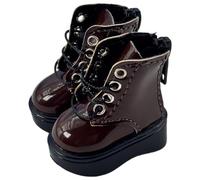 niannyyhouse BJD Chaussures hautes pour poupée articulée 1/4, 1/6, accessoires de déguisement de figurine d'action, 1 paire (marron, pour poupée BJD 1/6)