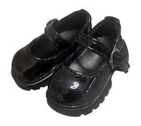 niannyyhouse BJD Chaussures hautes pour poupée articulée 1/4, accessoires de déguisement, 1 paire (noir)