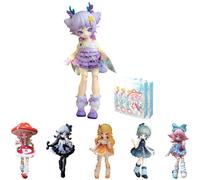niannyyhouse BJD Lot de 6 figurines de boîte aveugle articulée à l'échelle 1/12 avec vêtements, série Champignon Girl, figurine articulée de collection