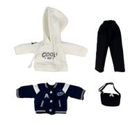 niannyyhouse BJD Vêtements de poupée pour poupées articulées à balle de 6,3 mm, ensemble d'uniforme scolaire, accessoires de déguisement de figurine d'action (bleu, 1/4BJD-Boy)