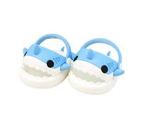 niannyyhouse Chaussons en peluche pour poupée - Chaussures de requin - 20 cm - Chaussons en peluche douce - Accessoires pour déguisement (bleu)