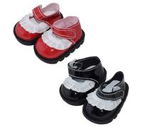 niannyyhouse Chaussures en cuir et dentelle pour poupée - 20 cm - Longueur : 5,5 cm - Accessoires de poupée (a2)