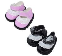 niannyyhouse Chaussures en cuir et dentelle pour poupée - 20 cm - Longueur : 5,5 cm - Accessoires de poupée - Déguisement (a3)