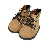 niannyyhouse Chaussures en cuir pour poupée - 40 cm - Longueur : 9,5 cm - Accessoires de poupée - Marron