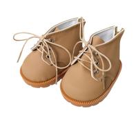 niannyyhouse Chaussures en cuir pour poupée de 38 cm, accessoires de déguisement d'animaux en peluche (marron)