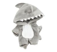 niannyyhouse Combinaison ample en peluche douce pour poupée - 10 cm - Accessoire de déguisement - Dinosaure - Gris
