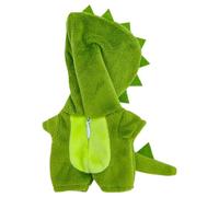 niannyyhouse Combinaison ample en peluche douce pour poupée - 10 cm - Accessoire de déguisement - Dinosaure - Vert clair