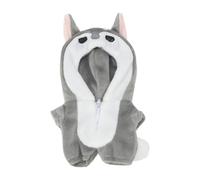 niannyyhouse Combinaison ample en peluche douce pour poupée - 10 cm - Accessoire de déguisement (gris-2)