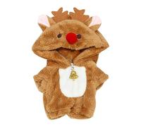 niannyyhouse Combinaison ample en peluche douce pour poupée - 10 cm - Accessoires de déguisement (marron)