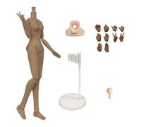 niannyyhouse Corps personnalisé de poupée BJD 1/8, poupées articulées à boule, modèles de collection à articulations mobiles, homme féminin, sans tête (marron clair, 1/8 BJD femelle)