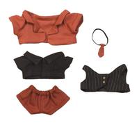 niannyyhouse Costume de poupée en peluche, 10-20 cm, accessoires de déguisement d'animal en peluche, multicolore (rouge, 10 cm-15 cm)