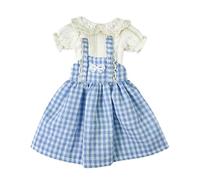 niannyyhouse Ensemble chemise et jupe porte-jarretelles compatibles avec les poupées Blythe, OB24, accessoires de déguisement (bleu)