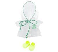 niannyyhouse Ensemble d'accessoires de vêtements de poupée, imperméable et chaussures pour poupées de 15 à 17 cm, collection Dress Up (vert)