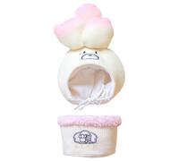 niannyyhouse Ensemble de coiffures pour poupée en peluche, motif végétal, pour jouets en peluche de 10 à 15 cm (beige)