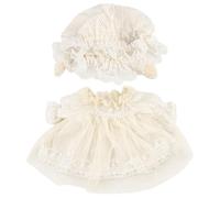 niannyyhouse Ensemble de vêtements de poupée en peluche de 10 à 15 cm, 20 cm, chapeau et robe d'animal en peluche douce (pour poupée en peluche de 20 cm)
