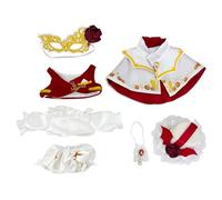 niannyyhouse Ensemble de vêtements de poupée en peluche de 20 cm avec chapeau, nœud papillon, masque pour les yeux, gilet, chemise, pantalon, cape, accessoires pour jouets en peluche de 20 cm