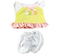 niannyyhouse Ensemble de vêtements de poupée en peluche, t-shirt et pantalon, accessoires de déguisement d'animaux en peluche de 15 à 20 cm (15 cm-17 cm)