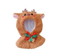 niannyyhouse Ensemble de vêtements pour poupée en peluche, motif élan, bonhomme de neige, 15-17 cm, accessoires de déguisement (marron)