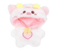 niannyyhouse Grenouillère ample en peluche de 10 cm pour déguisement de pingouin, lapin, ours, renard, cochon (blanc)