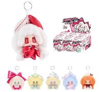 niannyyhouse Luck Sauce Series Lot de 6 boîtes à aveugles en peluche avec pendentif de collection de 9,9 cm, figurines mignonnes à collectionner, cadeaux d'anniversaire