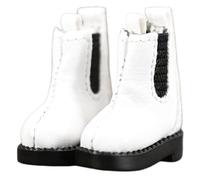 niannyyhouse OB11 Chaussures montantes en cuir pour poupée - Accessoires pour figurine d'action de 10,9 à 14 cm (blanc)