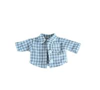 niannyyhouse OB11 Chemise à carreaux pour poupée - Échelle 1/12 - Figurine d'action BJD - Accessoires de vêtements (gris)