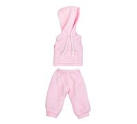 niannyyhouse OB11 Vêtements de poupée, sweat à capuche sans manches avec pantalon, accessoires pour figurine d'action BJD à l'échelle 1/12 (rose)