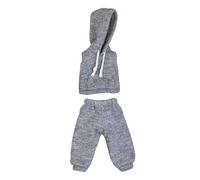 niannyyhouse OB11 Vêtements de poupée, sweat à capuche sans manches avec pantalon, accessoires pour figurine d'action BJD à l'échelle 1/12 (gris)