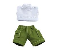 niannyyhouse Obitsu Short cargo en jean pour poupée 11 cm BJD OB11 cm - Accessoire de corps (court, vert)