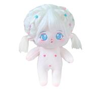 niannyyhouse Poupée en peluche de 20 cm, corps humanoïde sans attribut pour fille, corps normal 20,3 cm, vêtements pour déguisement, cadeaux (19 avec squelette)