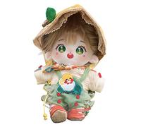 niannyyhouse Poupée en Peluche de 20 cm, Yeux Verts, Corps en Peluche humanoïde sans attribut 20,3 cm Corps Normal vêtements vêtements Cadeaux (a-12-avec Squelette)