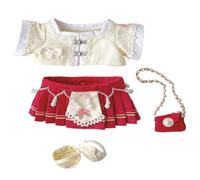 niannyyhouse Vêtements de poupée 20 cm Manteau, jupes, sac à dos, chaussures Hanfu Broderie Ensembles 20,3 cm Accessoires de poupée en peluche