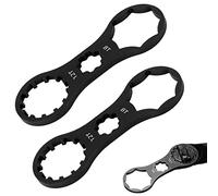 NIANOPKM 2PCS Outil de Réparation de Fourche Avant de Vélo pour SR Suntour XCR/XCM/XCT/RST Bouchon de Fourche Avant de Vélo VTT Retirer et Installer la Clé (Noir)