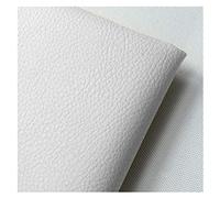 NIANTONG 160cm Large Tissu D'ameublement en Similicuir au Mètre Litchi Texture Imperméable Art Artisanat Leathercloth pour Meubles Chaise Canapé, Bricolage(Color:Blanc)