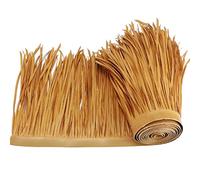 NIANTONG Chaume de Toit de Paille Toit de Chaume PE Rouleau de Chaume en Palmier Ignifuge Anti-âge pour L'extérieur Toit Pavillon Tiki Bar Décorat(Size:0.5 * 10m)