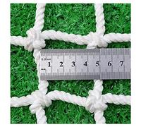NIANTONG Filet D'escalier Blanc, Filet de Sécurité pour Enfants, Filet de Clôture pour Jardin Terrain Jeu, Filet Décoratif, Filet de Chargement de Camion, Corde 5mm, Maille 5cm(Size:2x2m(7X7ft))