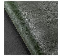 NIANTONG Texture Vintage Tissu Similicuir au Mètre 138x100cm Tissu D'ameublement en PU Doux 1mm D'épaisseur pour Voiture, Meubles Chaise Canapé, Artisanat Bricolage(Color:Vert foncé)