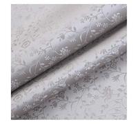 NIANTONG Tissu en Similicuir à Motif Floral Au Mètre 138cm De Large en Similicuir Vinyle Tissu pour Canapé Chaise Housse De Siège, Bricolage Artisanat, Rembourrage(Color:Silver Grey 5)
