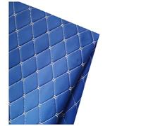 NIANTONG Tissu Simili Cuir Matelassé de Rembourrage 1,4x1m Tissu Faux Cuir 0,6cm Simili Cuir d'ameublement pour Meubles Voitures CanapéS Coussins Sièges Artisanat(Size:1m,Color:Bleu Roi)